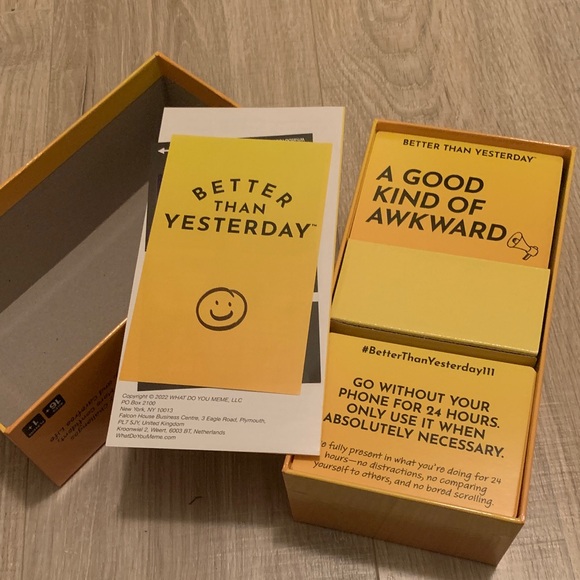 Better Than Yesterday Party Game - Picture 5 of 5